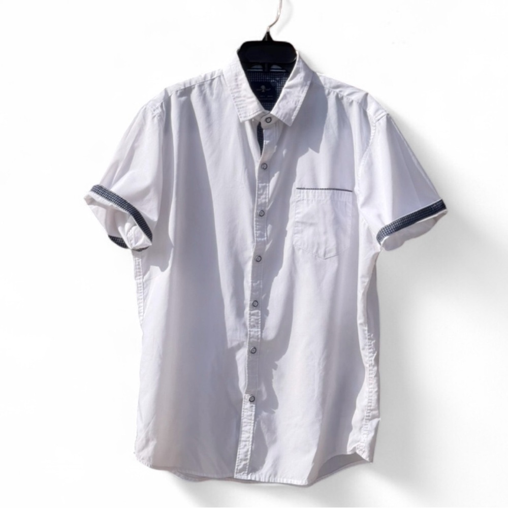Craft Flow Men's Short-Sleeve Button-Down Shirt - White - Picture 3 of 10